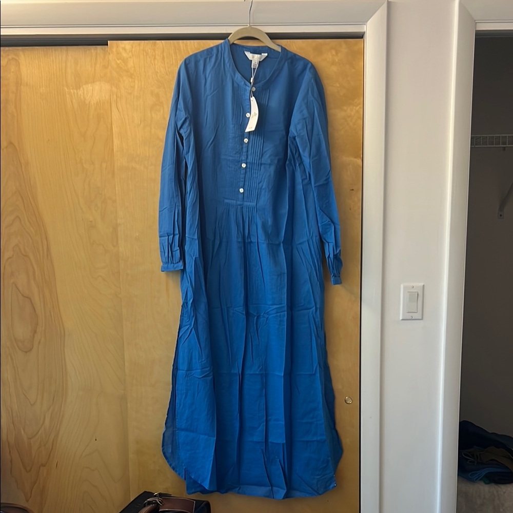 Lilly Pulitzer Blue Bishop Sleeve Swim Coverup